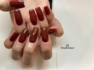 ネイル mellow:ｸﾙﾐ ﹡˖˟༝🎀˖˟ ༝のネイルデザイン