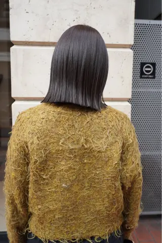 ミディアム カラー パーマ ヘアアレンジ メンズ 髪質改善縮毛矯正 ブリーチなしRYOのヘアスタイル