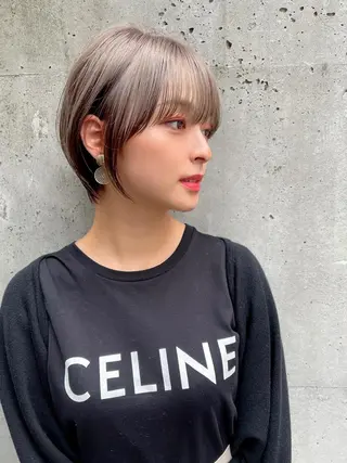 ショート カラー 似合わせショート×透 明感/やじまたかしのヘアスタイル