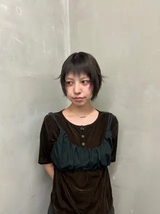ショート カラー yuumi／透明感 艶モテカラー♡のヘアスタイル