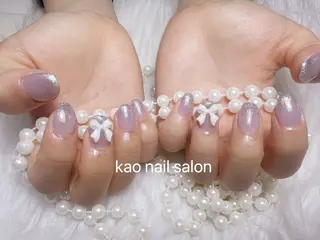 ネイル kao nail マグネット/長さだしのネイルデザイン