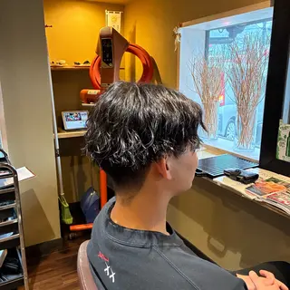 パーマ メンズ 梅田 花音のヘアスタイル