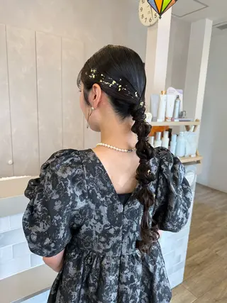 ロング 永田 彩華のヘアスタイル