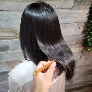 セミロング ツヤ髪専門美容師✨️ ナカノユウキのヘアスタイル