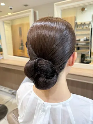 ミディアム ヘアアレンジ 韓国ヘアメイク🎀/ 縮毛矯正✨山本媛香のヘアスタイル
