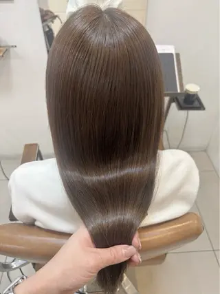 セミロング カラー 頭皮×髪質改善 透明感カラー💎中村のヘアスタイル