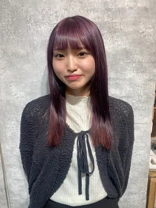 ロング 透明感/くすみカラー 🎀ここみ🎀のヘアスタイル