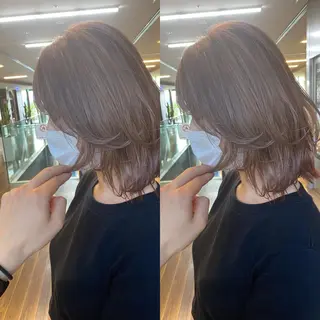 ミディアム ヘアアレンジ 誰より丁寧なカット/ 小林輝/レイヤーのヘアスタイル