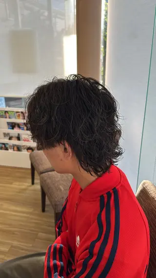 ショート カラー パーマ メンズ Q-te /艶 💖 スタイル/ mokaのヘアスタイル