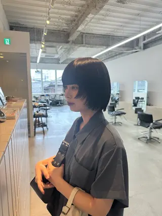 ショート カラー 京都河原町  前田 希歩のヘアスタイル