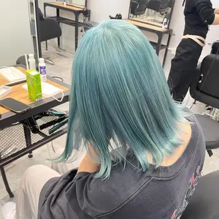 ミディアム カラー 女性艶髪マンツーマン YUKIのヘアスタイル
