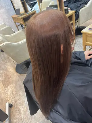 ロング カラー 縮毛矯正⚡️カラー いいじまのヘアスタイル