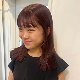 セミロング ボブパーマ🥣KON コンナツミのヘアスタイル