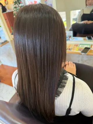 ロング 端野七海 縮毛矯正のヘアスタイル