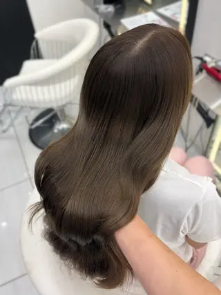 ロング カラー 新宿/韓国ヘア 中明度カラー/かやのヘアスタイル