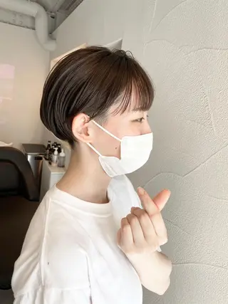 ショート ハイトーン×似合わせ 🌱中川慎之介のヘアスタイル