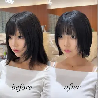ミディアム 【渋谷】ボブ・ レイヤーボブ特化✂︎のヘアスタイル