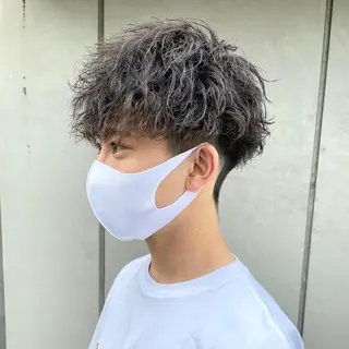 ショート カラー パーマ メンズ 【メンズサロン】 BLUCK 横浜のヘアスタイル