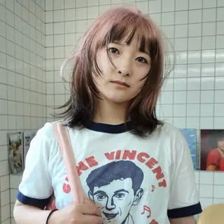 ミディアム カラー レイヤー専門家 ダブルカラー修のヘアスタイル
