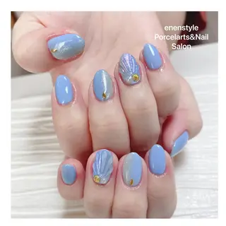 ミディアム ネイル 🐾enen style 🐾のネイルデザイン