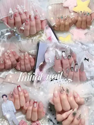 ネイル 🎀Mai 🎀7/7🈳⟡.·のネイルデザイン