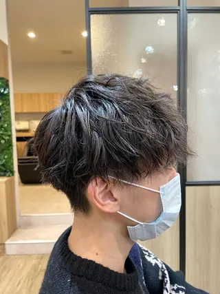 パーマ メンズ 木村 魁成のヘアスタイル