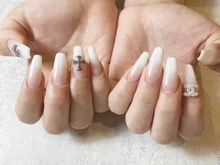 ロング ネイル 後藤 美奈のネイルデザイン