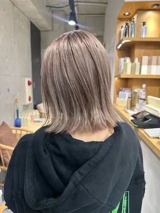 ミディアム ︎🤎W color MIYU‎🤎のヘアスタイル