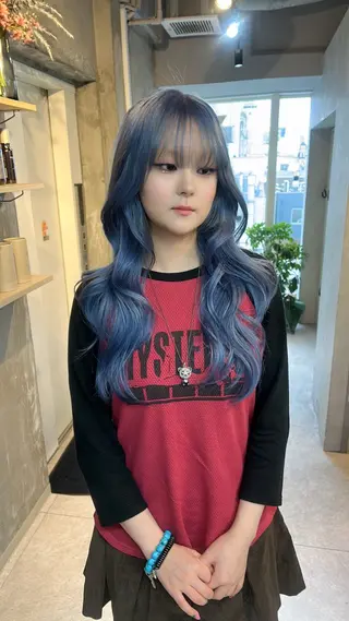 ロング カラー 心斎橋ヘアカラー 海外ﾚｲﾔｰ/マリナのヘアスタイル