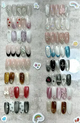 カラー July Nail練習モデルのネイルデザイン
