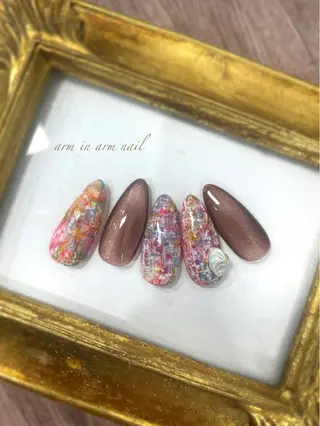 ネイル arm in arm ︎✿Yamamotoのマツエク・マツパデザイン