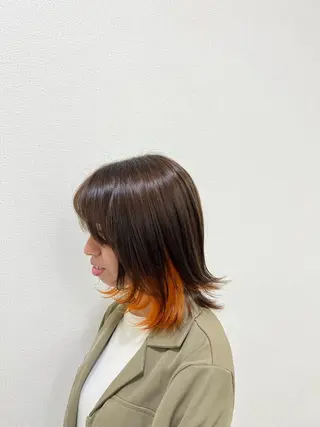 ミディアム カラー 二宮 光広/似合わせカットのヘアスタイル