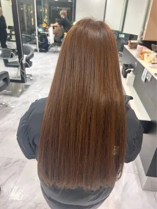 ロング カラー 旗手 沙和のヘアスタイル