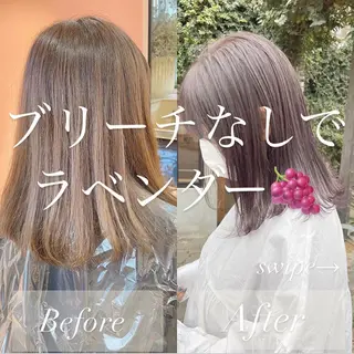 ミディアム カラー 🫧透明感ヘア🫧 🧸竹花　彩希🧸のヘアスタイル