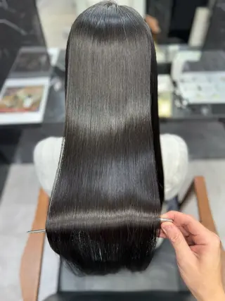 ロング JIN|朝楽になる 乾かしただけで極艶髪のヘアスタイル