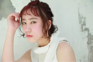 セミロング カラー パーマ ヘアアレンジ メンズ キッズ ネイル マツエク・マツパ EnBlesS西宮 マンツーマン神道有基のヘアスタイル