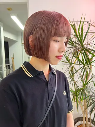 ショート カラー 朝が楽になるパーマ /ミリヤのヘアスタイル