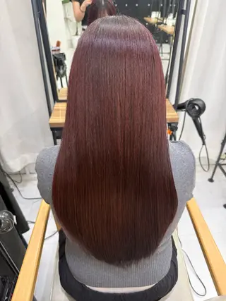 ロング カラー 上原 帆央のヘアスタイル