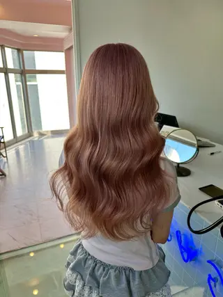 ロング カラー モテ艶🪄ベージュ カラー🧸RUKAのヘアスタイル