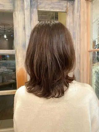 ミディアム パーマ Kasuga Sayuriのヘアスタイル