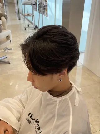 メンズ シャドウパーマ／骨格 矯正カット　トモキのヘアスタイル