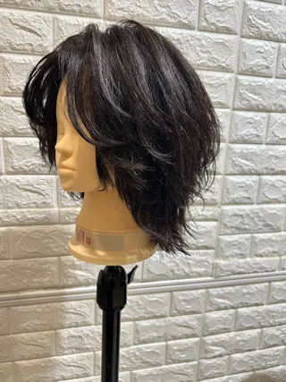 セミロング メンズ ふじ ここなのヘアスタイル