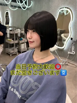 ミディアム ヘアアレンジ 大宮縮毛矯正🩵 レイヤー 佐藤和のヘアスタイル