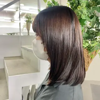 ミディアム 山田 里美のヘアスタイル