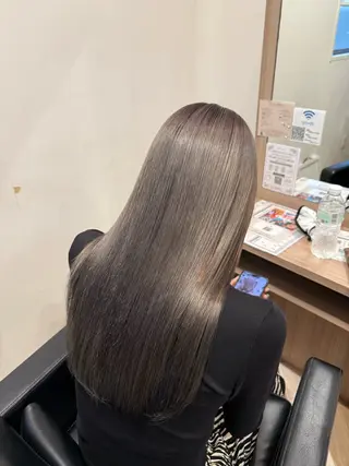 ロング カラー ✨艶/縮毛/カット 長岡/剣持快吏✨のヘアスタイル