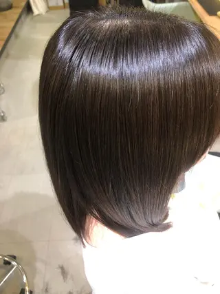 ミディアム 青木 ありさのヘアスタイル