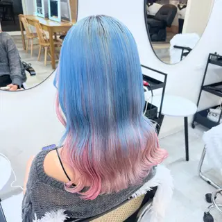 ミディアム カラー ヘアアレンジ 渋谷🤍ハイトーン 🤍ボブ🤍FUMUのヘアスタイル