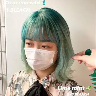 ミディアム カラー パーマ ヘアアレンジ メンズ キッズ ネイル マツエク・マツパ KANAMI 🌏のヘアスタイル