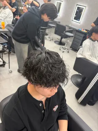 ショート カラー パーマ メンズ メンズ特化 👑YUTAのヘアスタイル