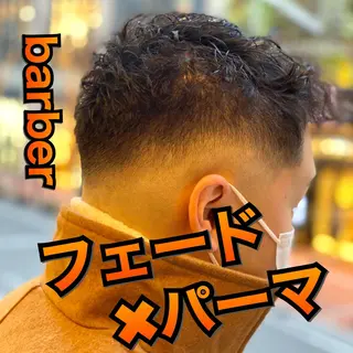 ショート パーマ メンズ unopulir 景山 凌のヘアスタイル